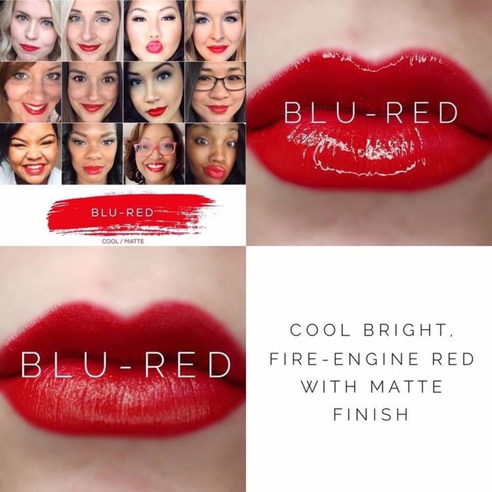 LipSense Blu-Red unopened full tube lip color